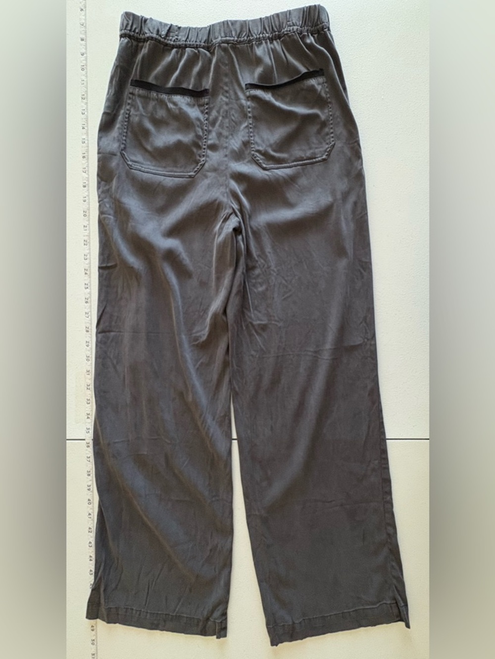 Small Soft Surroundings Charcoal Lyocell Blend Elastic Waist Pants - Picture 5 of 5